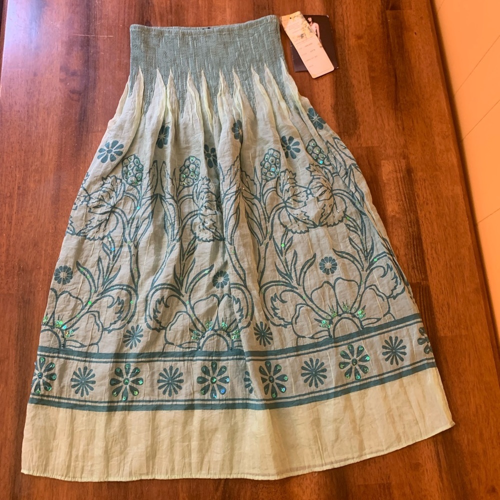 Anthropology Lapis NWT convertible bandeau tube dress maxi dress one siz… - Picture 1 of 12